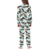 Eagle Pattern Print Design 01 Kids' Boys' Girls' All Over Print Pajama Set