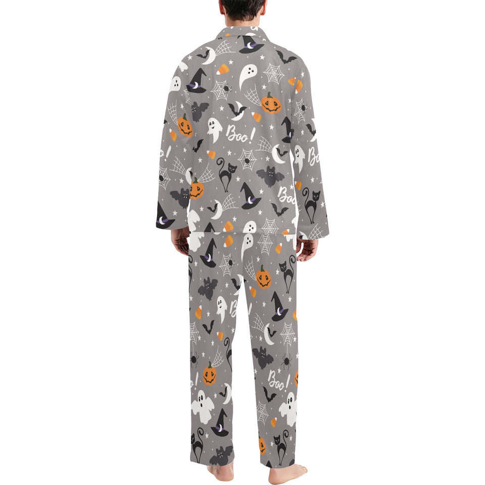 Halloween design pattern Men's Long Pajama Set