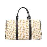 Golden Retriever Pattern Print Design 05 Travel Bag