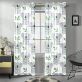 Hand drawn Koala leaves pattern Gauze Curtain