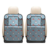 Cute penguin christmas snow pattern Car Seat Back Organizer