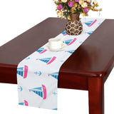 Sailboat anchor pattern Table Runner