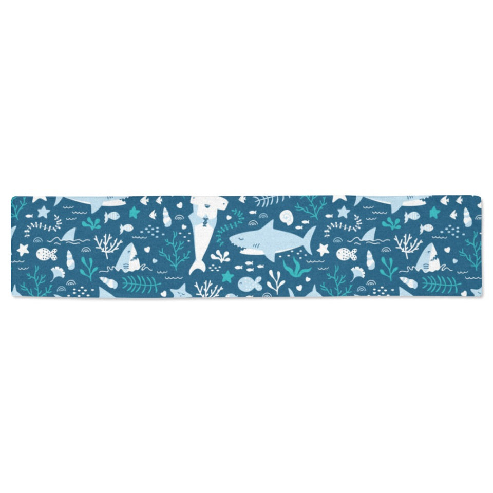 Cute shark pattern Table Runner