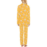Lion Pattern Print Design 03 Women's Long Pajama Set