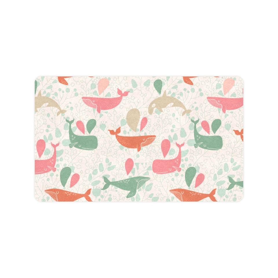 Cute whale pattern Doormat