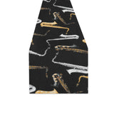 saxophone design pattern Table Runner