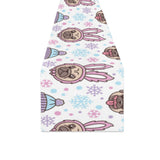 Cute pug hat rabbit costume pattern Table Runner