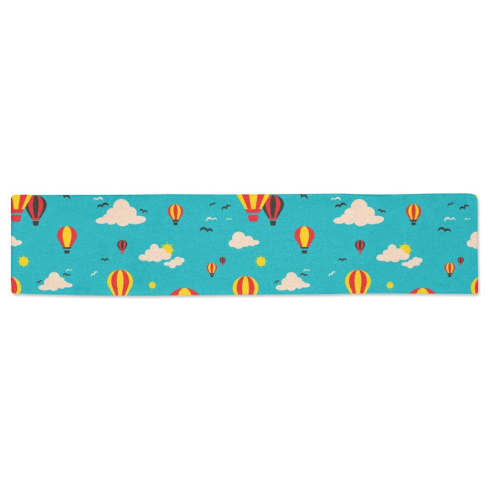 Hot Air Balloon Sky Pattern Table Runner