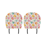 Clock butterfly pattern Car Headrest Cover