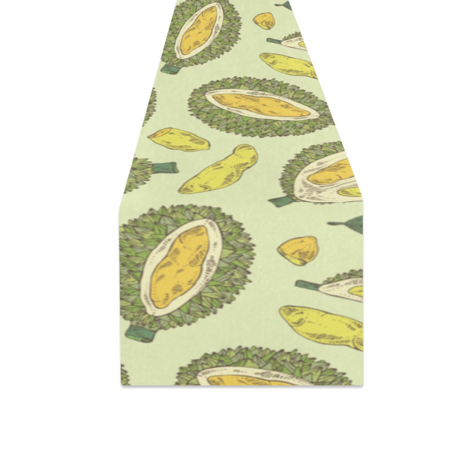 Durian leaves pattern background Table Runner