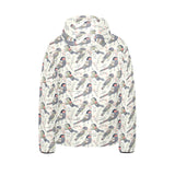 Pigeon Pattern Print Design 04 Kids' Boys' Girls' Padded Hooded Jacket