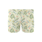 Hand drawn sea turtle fish pattern Men's Swimming Trunks