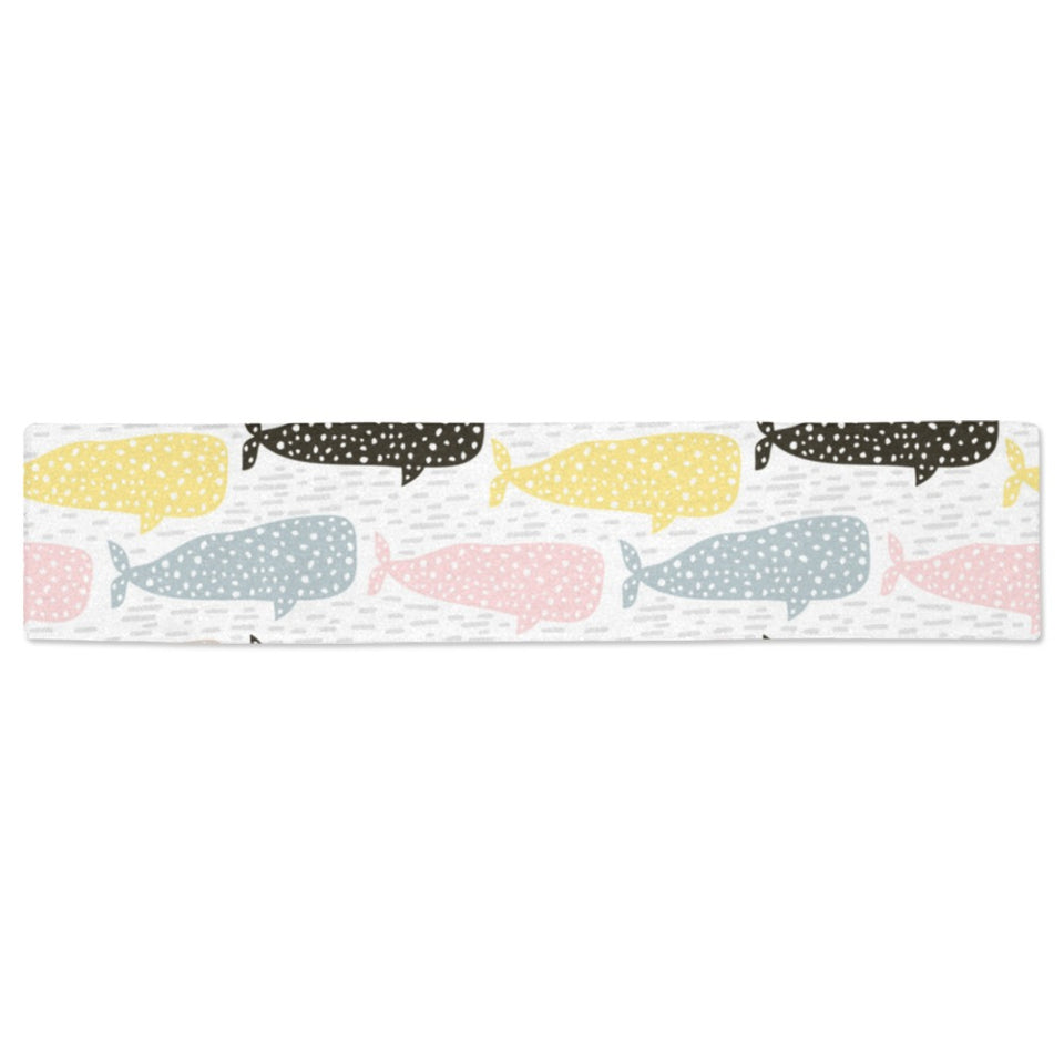 Whale dot pattern Table Runner