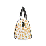 Golden Retriever Pattern Print Design 05 Travel Bag