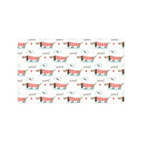 Cute dachshund bone pattern Doormat