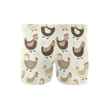 Cute rooster chicken cock Men's Swimming Trunks