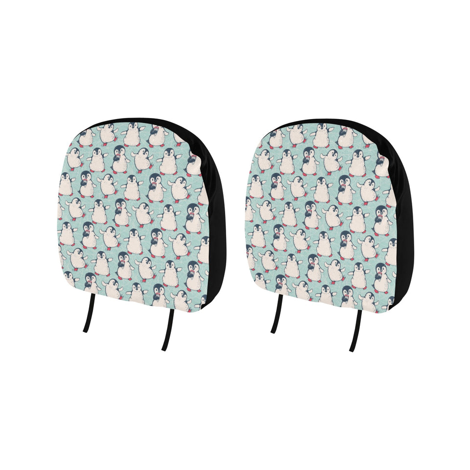 Cute Penguin pattern Car Headrest Cover