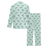 Kangaroo pattern background Men's Long Pajama Set