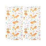 cute tribal fox pattern Gauze Curtain