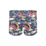 Blue red dragon cloud pattern Men's Swimming Trunks