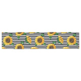 sunflowers ribbon background Table Runner
