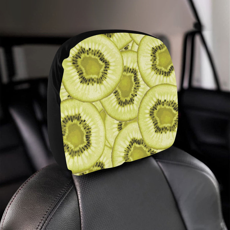 Sliced kiwi pattern Car Headrest Cover