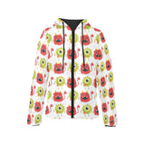 Alien Pattern Print Design 05 Women's Padded Hooded Jacket