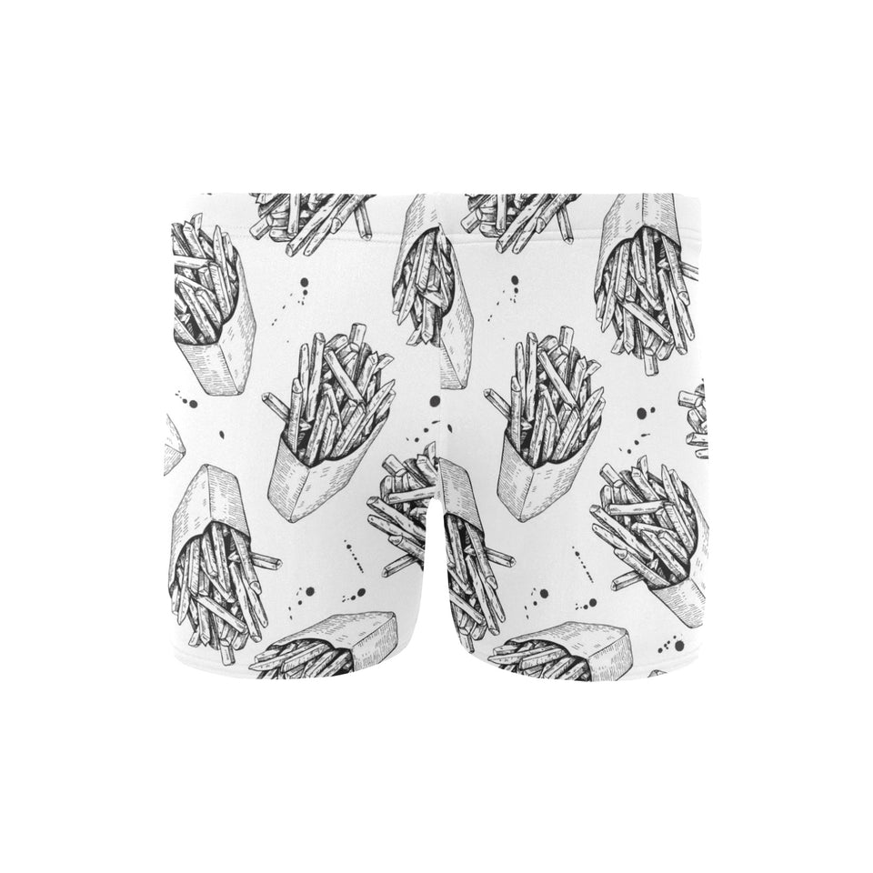 Hand drawn french fries pattern Men's Swimming Trunks