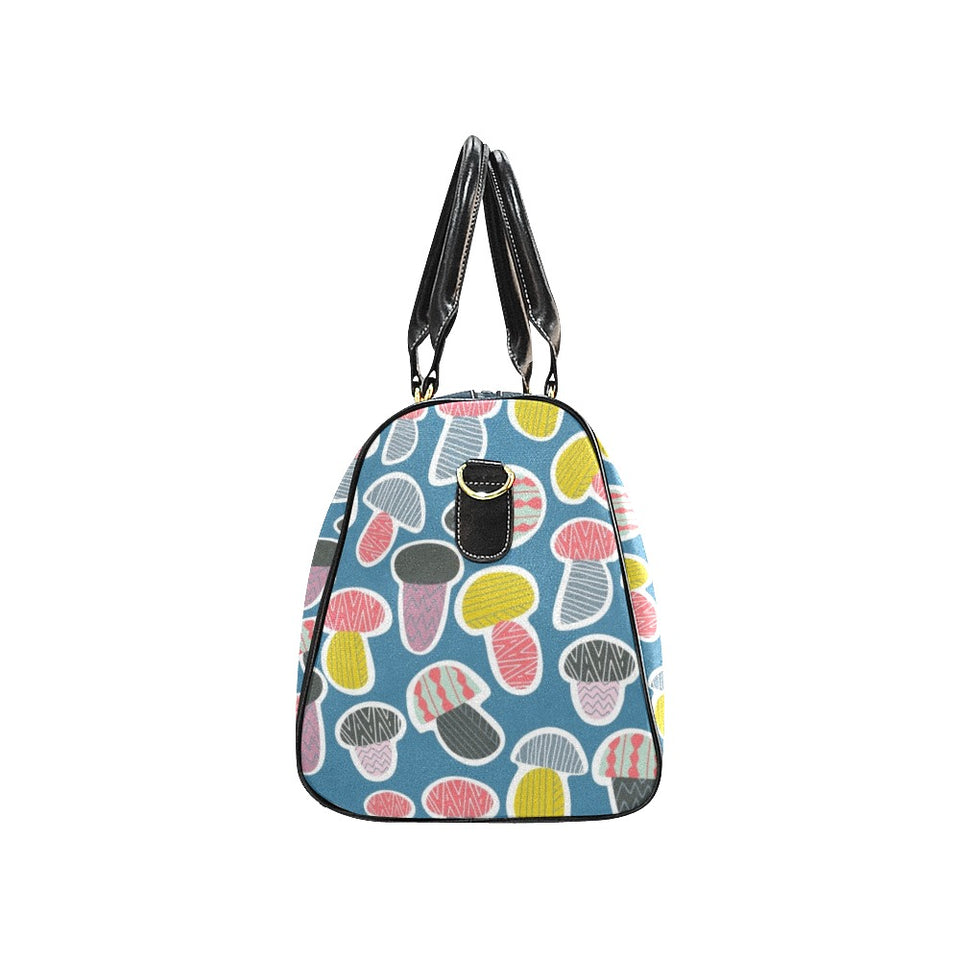 Colorful mushroom design pattern Travel Bag