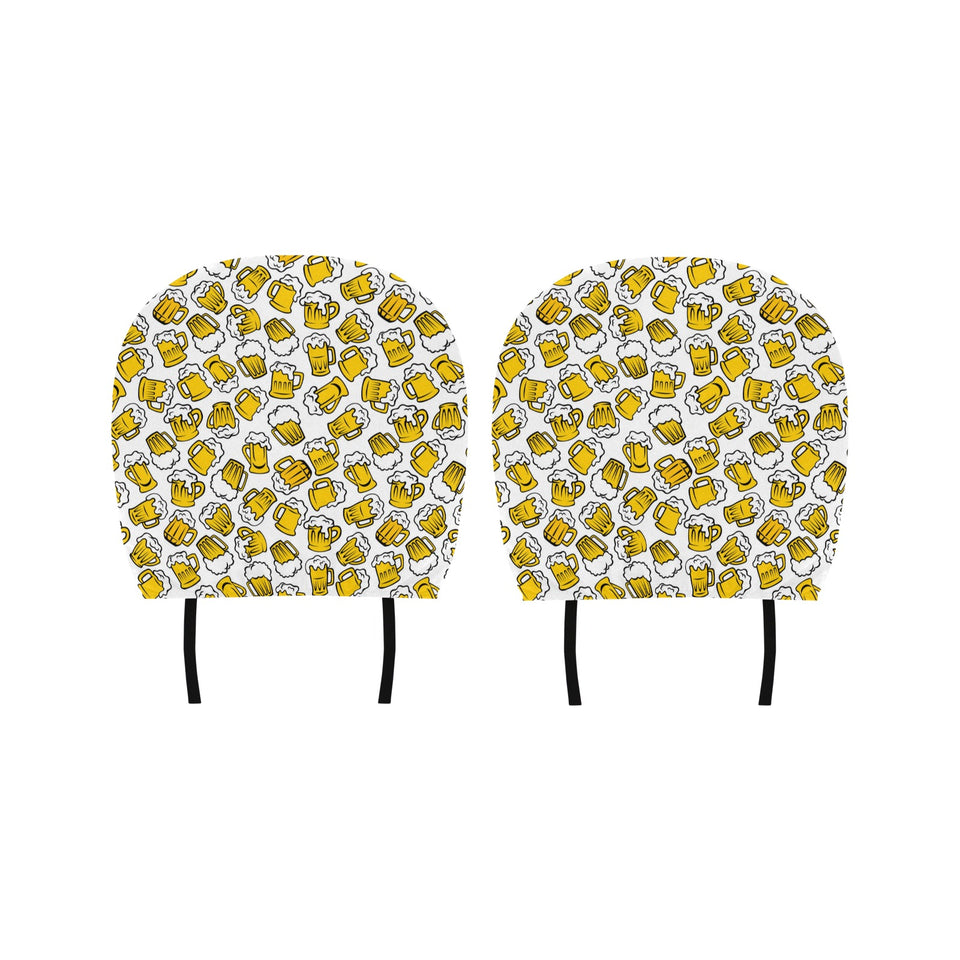 Beer design pattern Car Headrest Cover