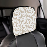 Cool gold moon abstract pattern Car Headrest Cover