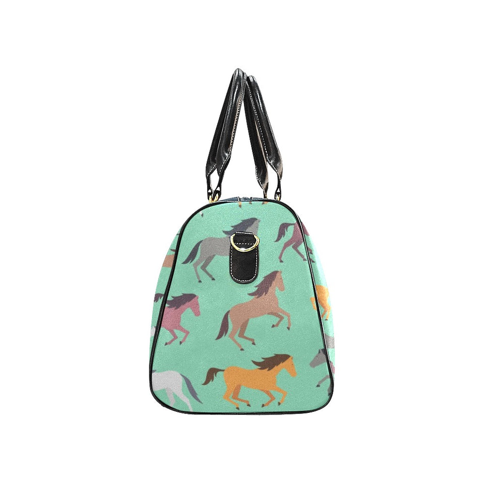 Colorful horses pattern Travel Bag
