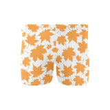 Orange Maple Leaf pattern Men's Swimming Trunks