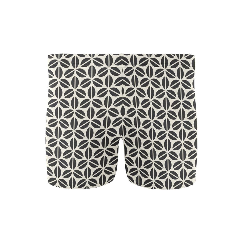 Coffee bean abstract modern pattern Men's Swimming Trunks