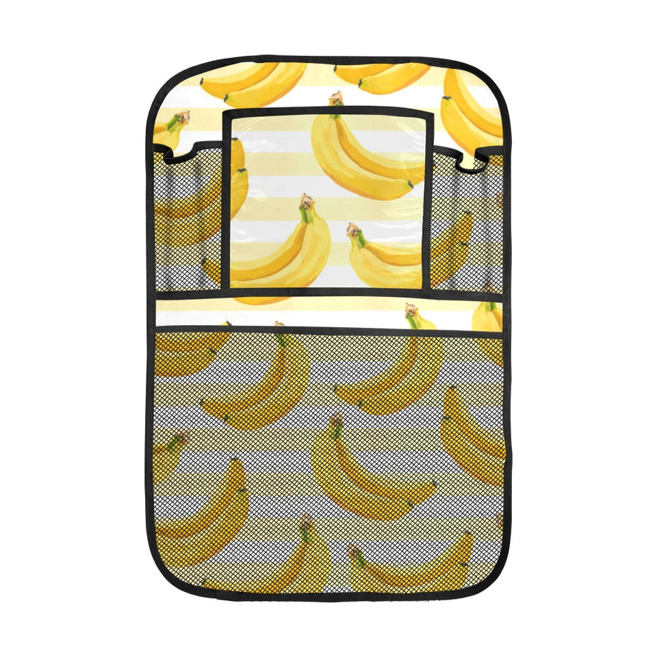 Banana pattern blackground Car Seat Back Organizer