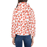 Canada Pattern Print Design 02 Women's Padded Hooded Jacket
