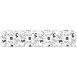 Crows floral wreath rabbit pattern Table Runner