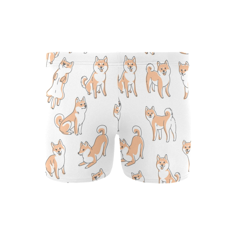 shiba inu dog pattern Men's Swimming Trunks