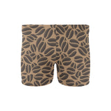 Coffee bean on brown background Men's Swimming Trunks