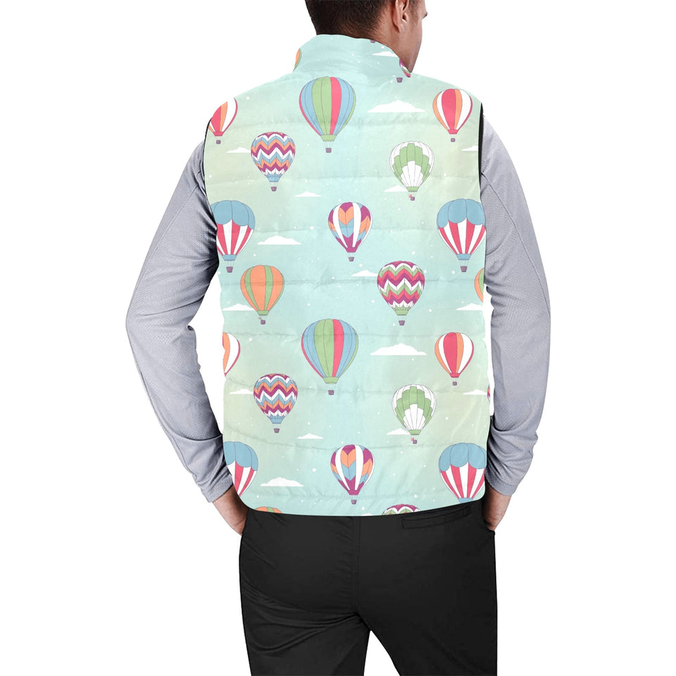 Hot Air Balloon design Pattern Men's Padded Vest