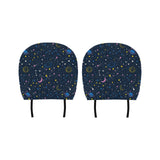 space pattern with planets, comets, constellations Car Headrest Cover