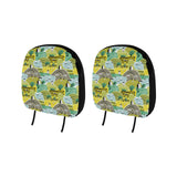 Hand drawn windmill pattern Car Headrest Cover