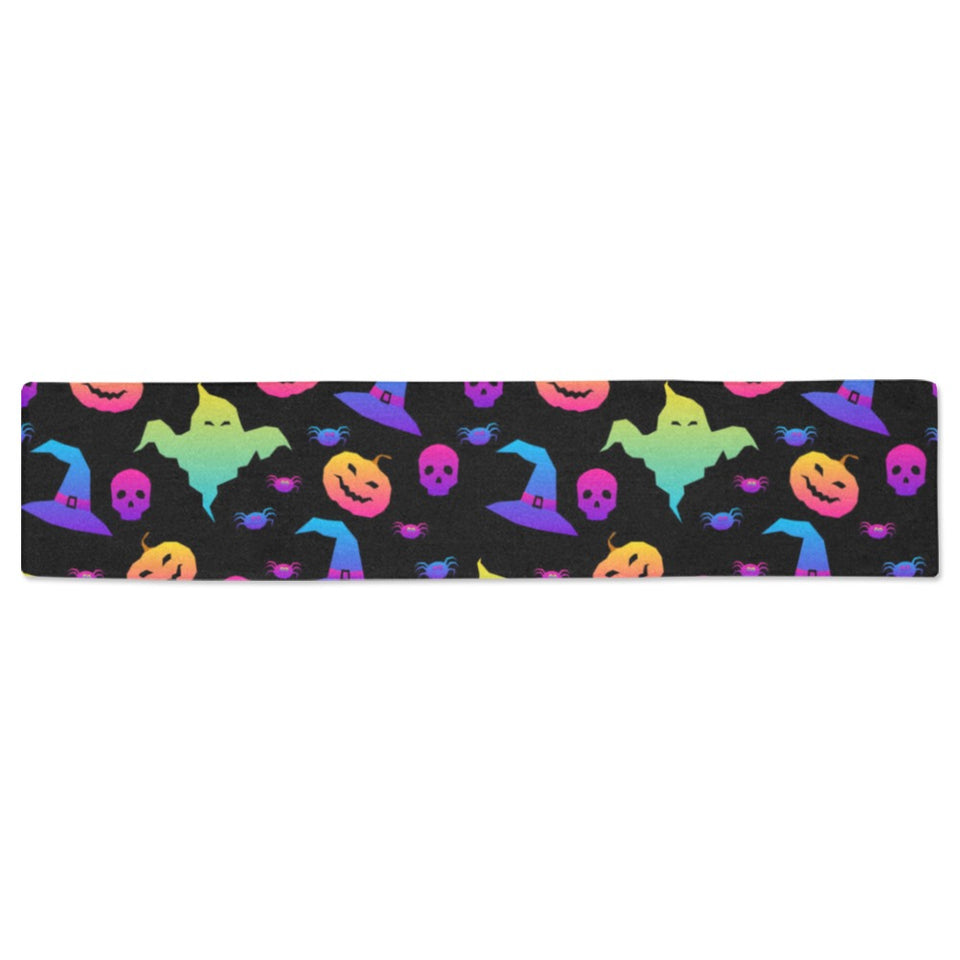 Colorful halloween background Table Runner
