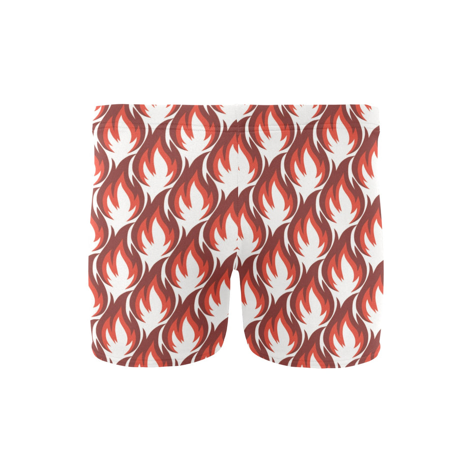 Fire flame symbol design pattern Men's Swimming Trunks