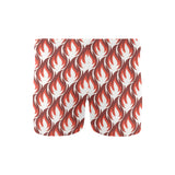 Fire flame symbol design pattern Men's Swimming Trunks