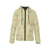 Camera Pattern Print Design 01 Women's Padded Hooded Jacket