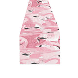 Pink flamingos pattern background Table Runner