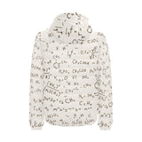 Chemistry Periodic Table Pattern Print Design 04 Men's Padded Hooded Jacket