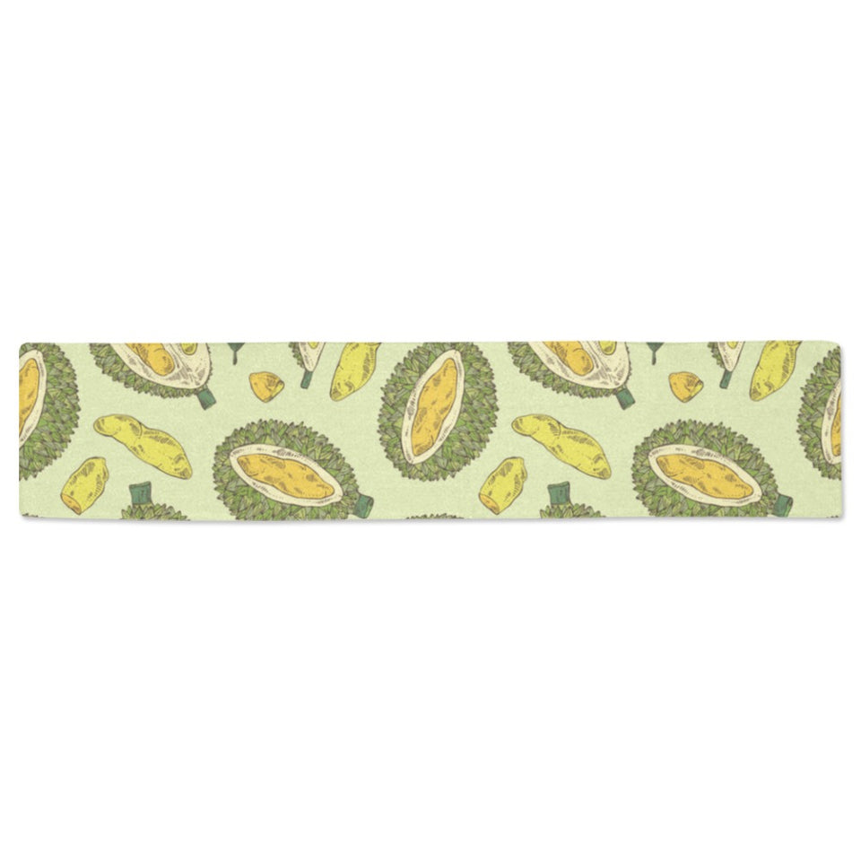 Durian leaves pattern background Table Runner