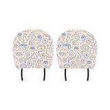 Cute sushi icon pattern Car Headrest Cover